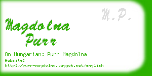 magdolna purr business card